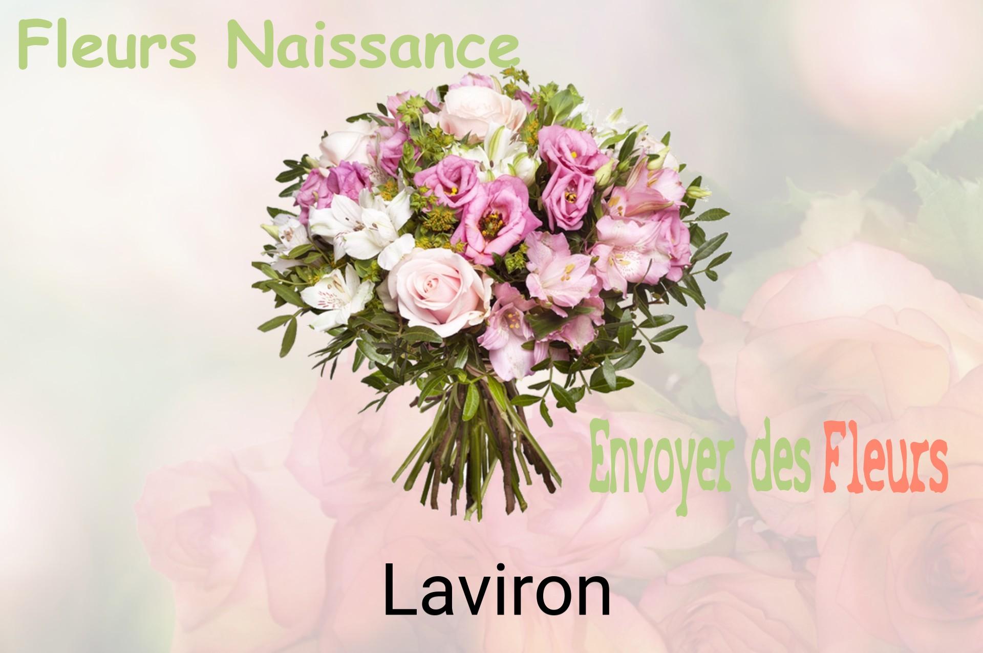 Bouquet de fleurs de naissance livré à Laviron